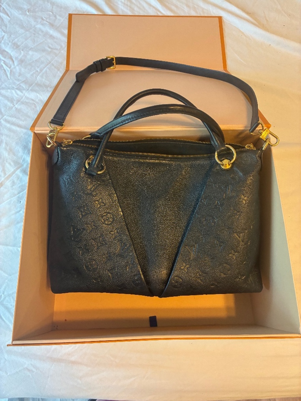 Louis Vuitton Empreinte black leather handbag